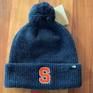 Syracuse North Face Pom Beanie (NWT)
